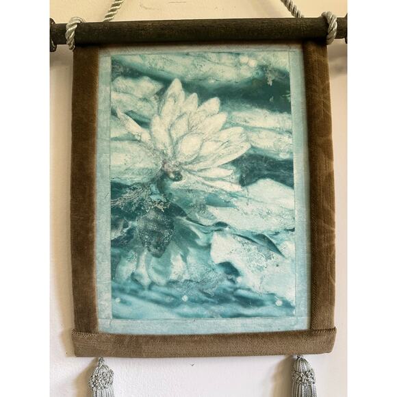 Tapis Millenia Art Canvas Tapestry Tassels Vintage picture hanging wall decor - Picture 2 of 12